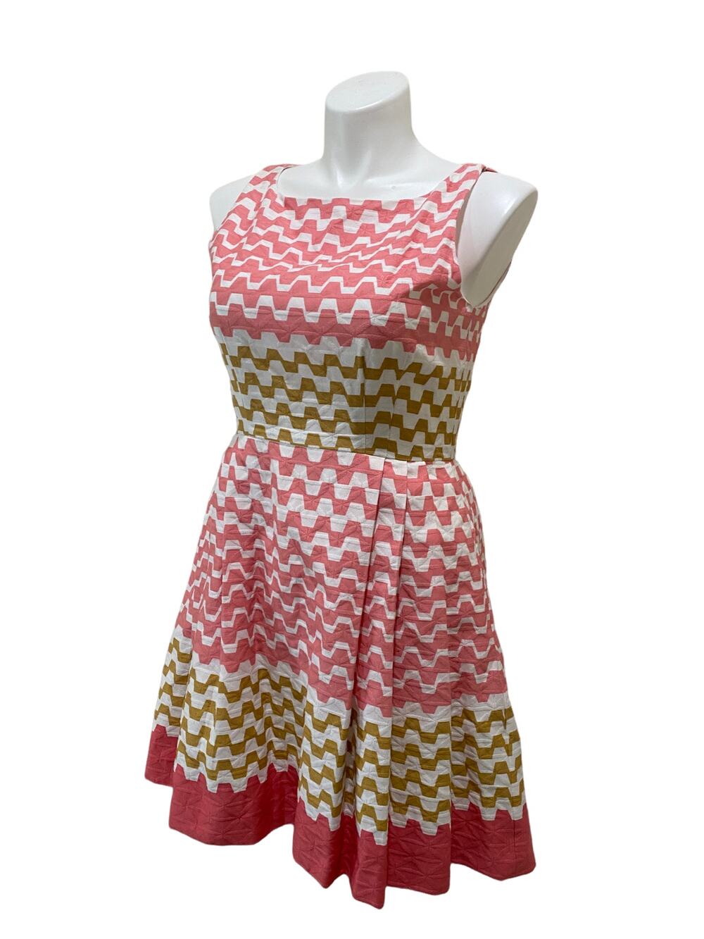 Taylor Color block Chevron dress Sz 14